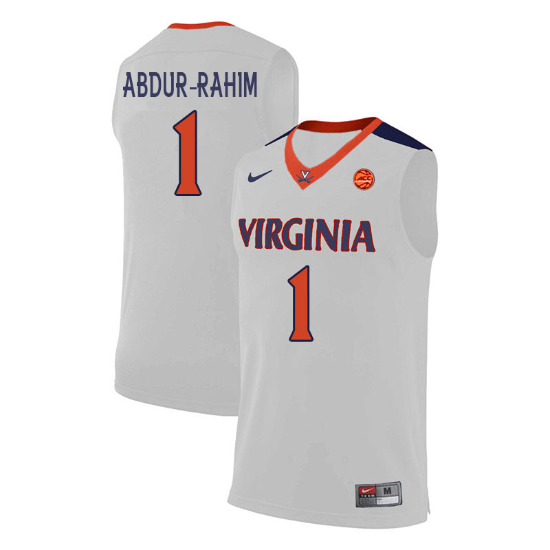 Men #1 Jabri Abdur-Rahim Virginia Cavaliers College Basketball Jerseys Sale-White
